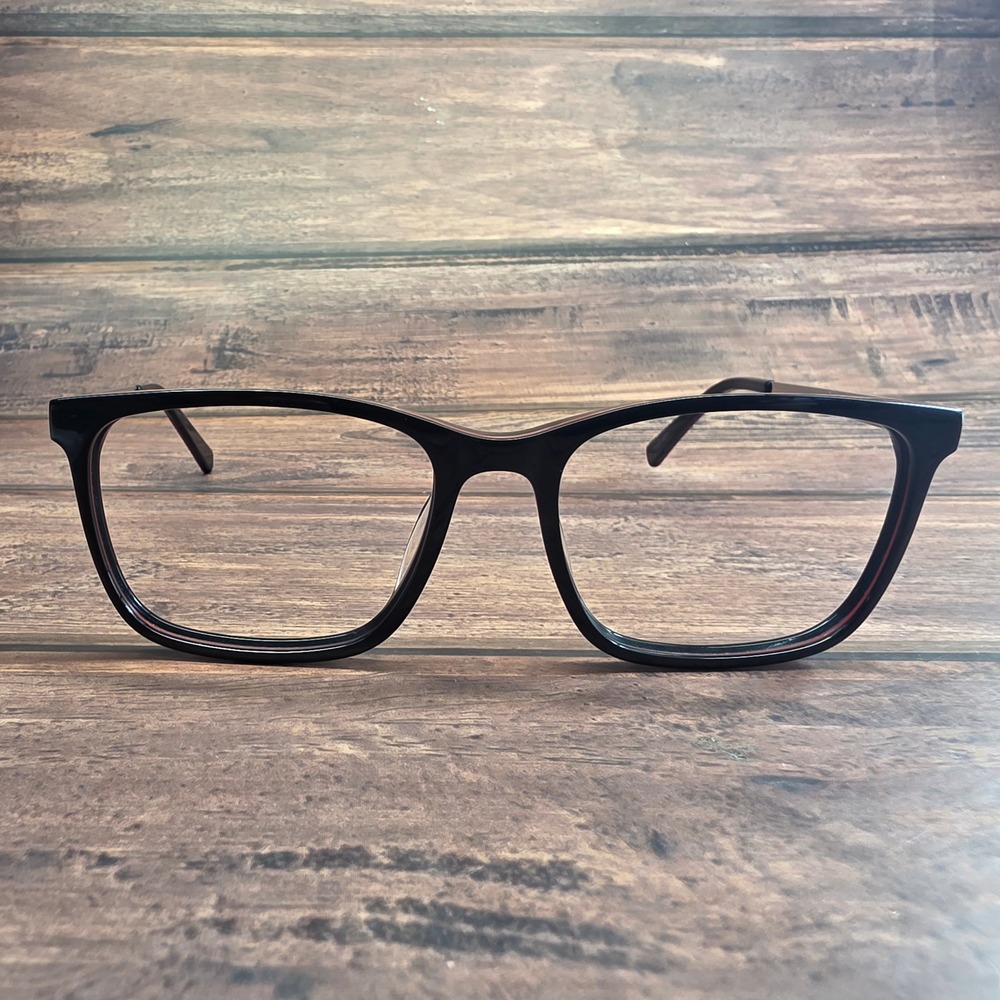 Tapout Mens Eyeglasses Frames TAP 856 615 Black Red Square 56-18-145